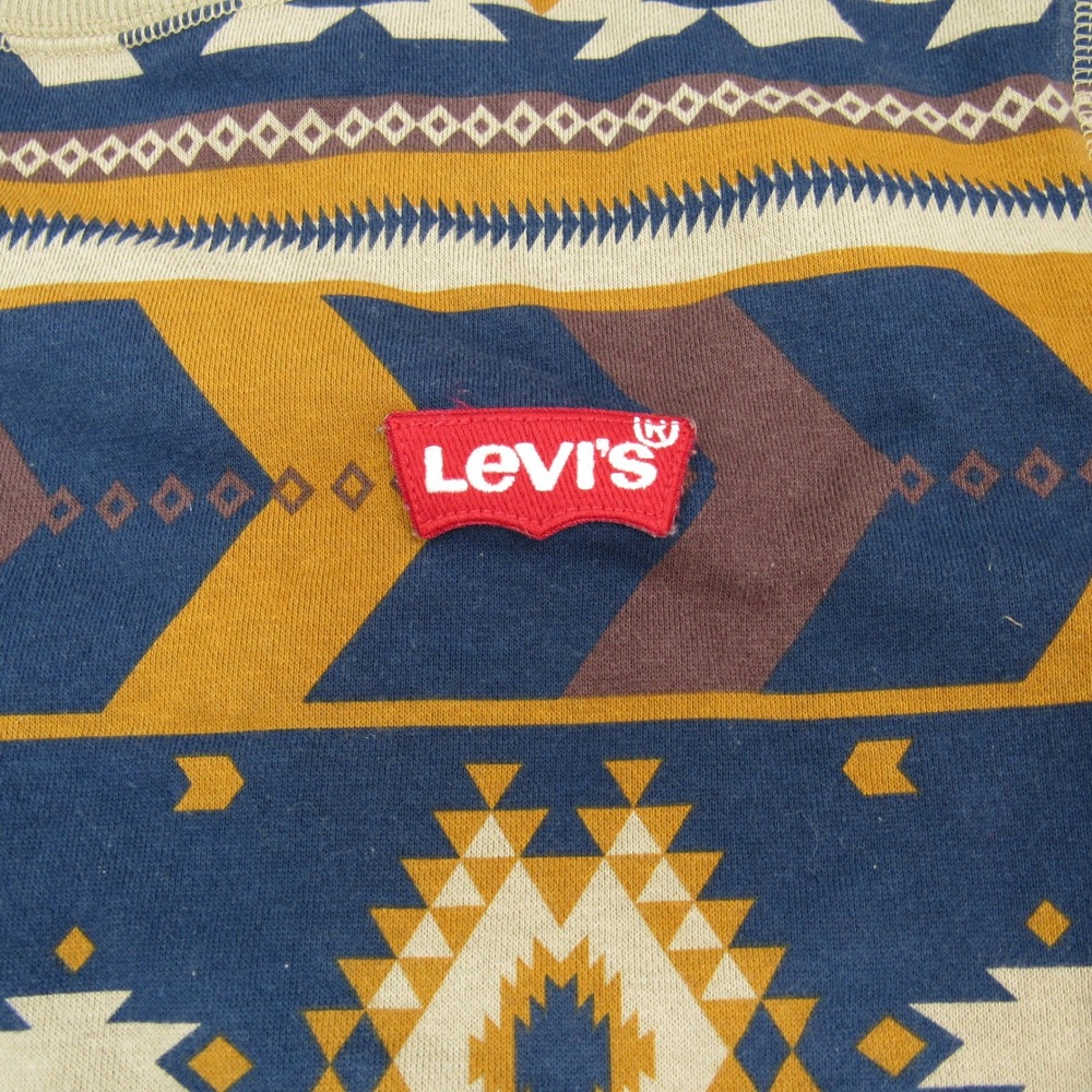 Levi Strauss & Co Mens Long Sleeve‎ Geometric Pattern Crewneck Sweatshirt M - Picture 3 of 7